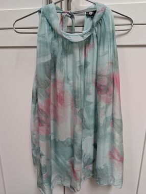 M Made In Italy Floral Silk Top